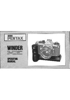 Pentax Motors manual. Camera Instructions.